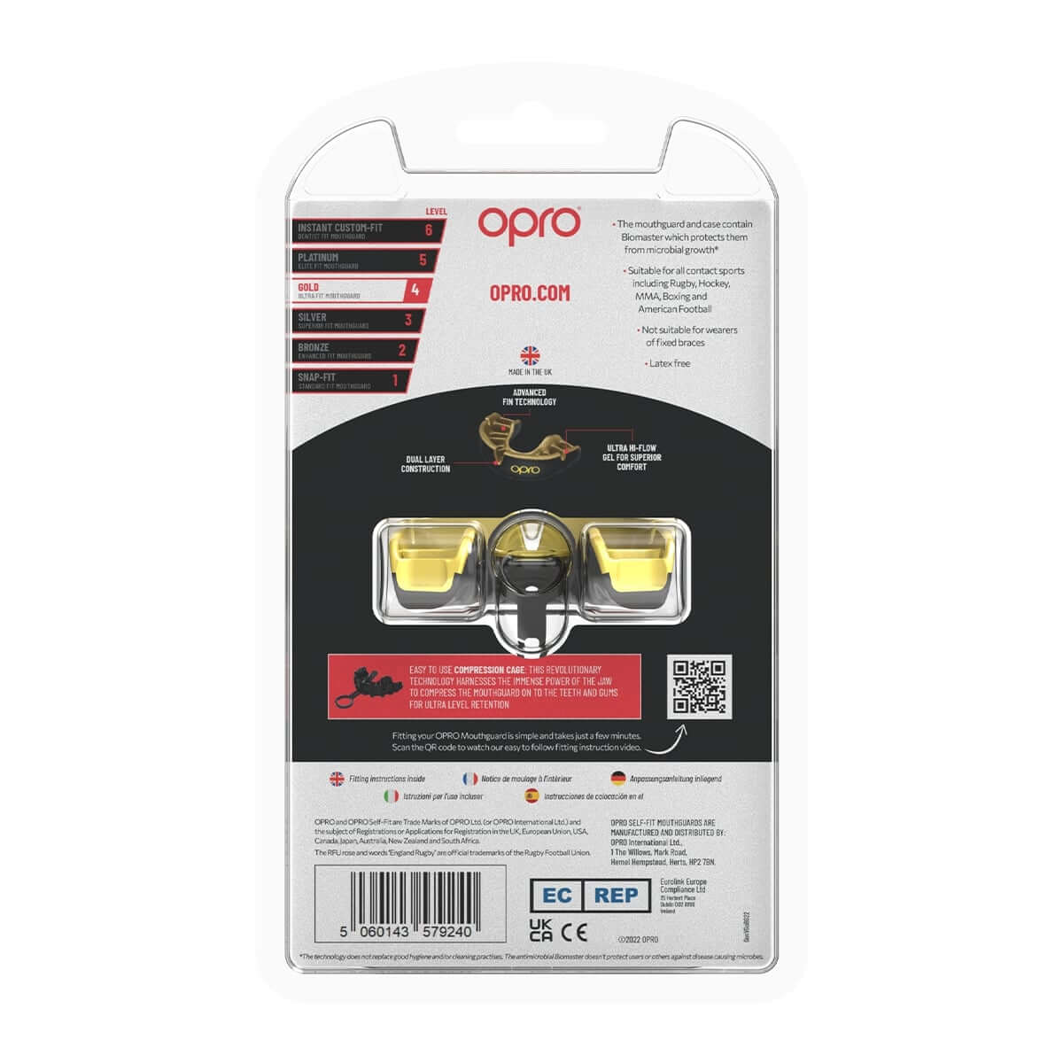 OPRO マウスガード スポーツ 格闘技 マウスピース | ゴールド